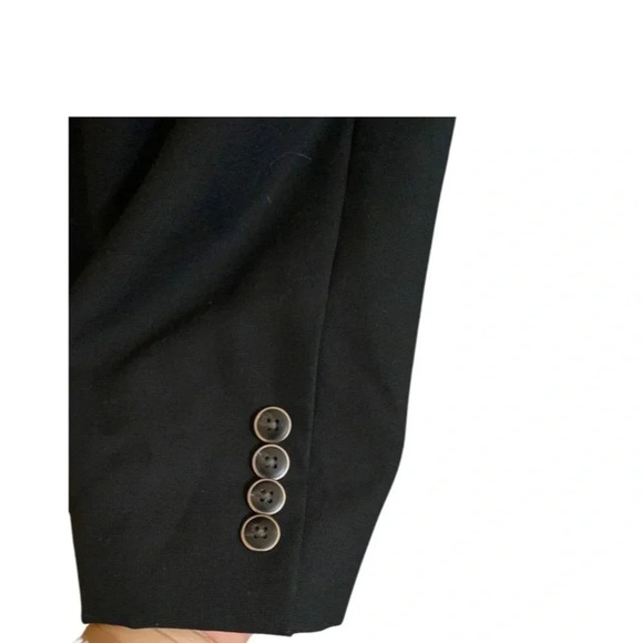 Pronto Uomo Black Wool Blend Suit Jacket Size 48R - Picture 4 of 8